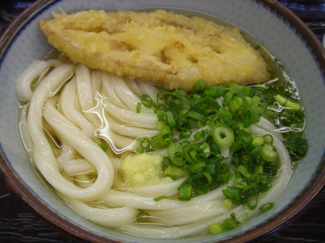 大谷製麺所：ひやかけ＆れんこん