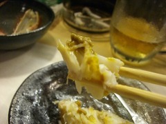 毛蟹味噌付き