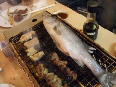 そのまま網へ