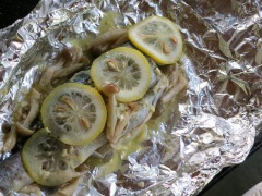 ニジマスホイル焼き