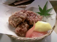 鯨の竜田揚げ